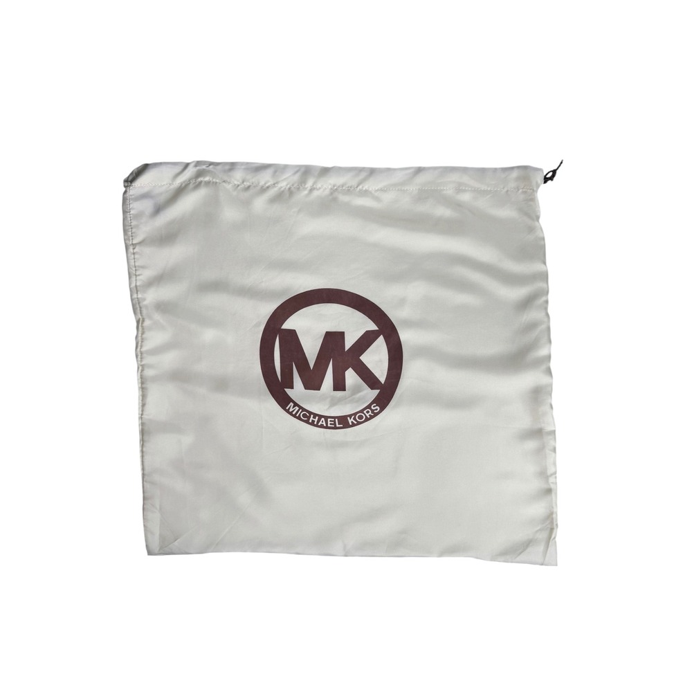 Michael Kors Large Satin Cream with Brown Logo Dust Bag